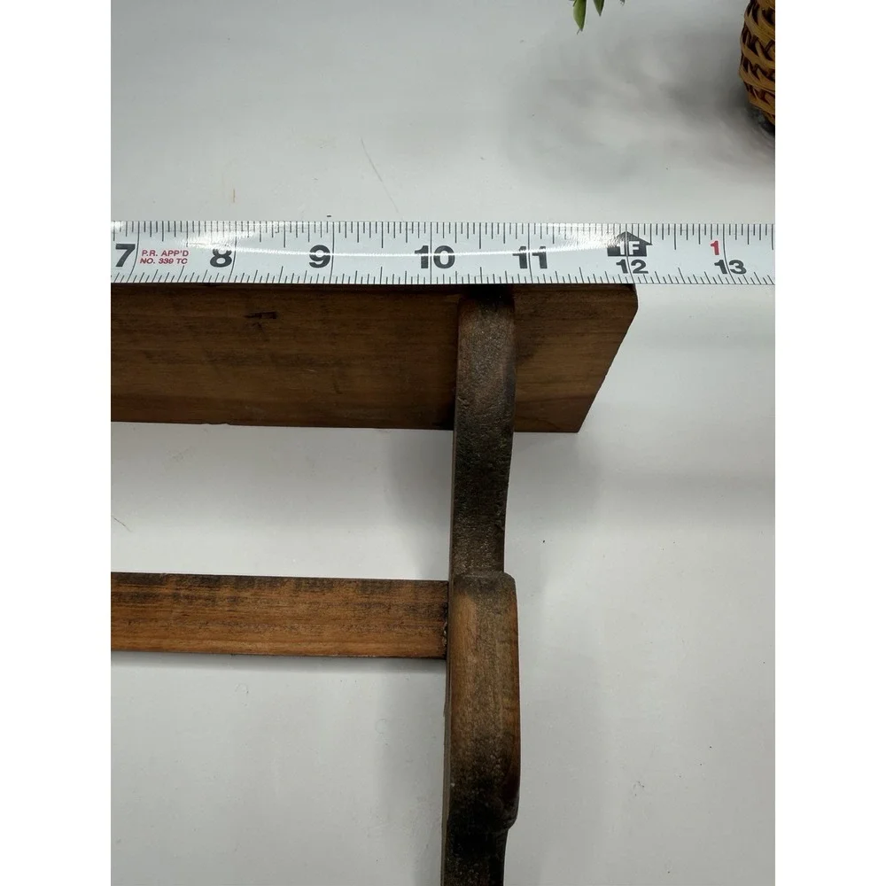 Vintage Cottage Decor Set Wooden Stand Duck Basket Faux Greenery Framed Art